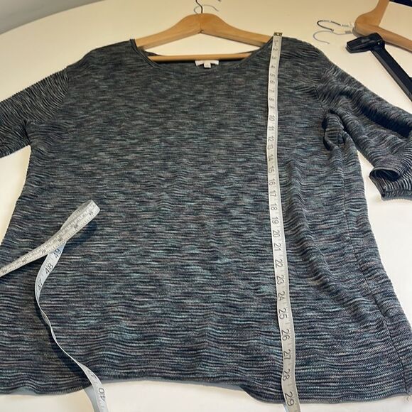 Aritzia Wilfred Blanchard Linen Blend Sweater Grey/Blue blend - Picture 9 of 10